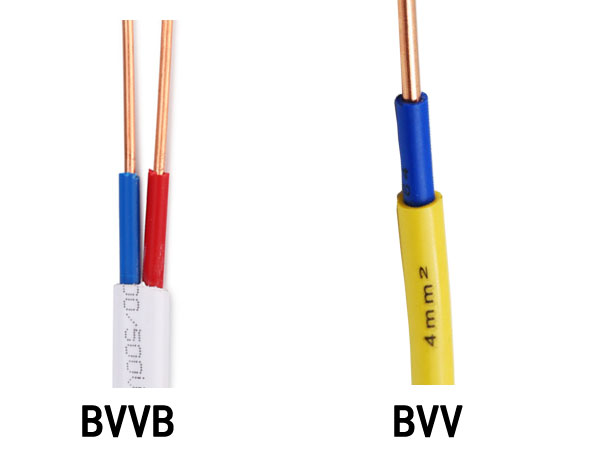 BVVB與B<a href='http://www.cnmry.cn/vvdianlan/' target='_blank'><u>VV電纜</u></a>區(qū)別圖