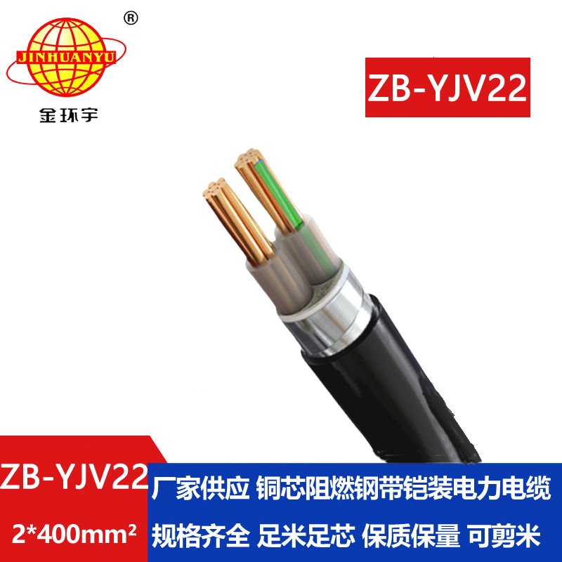 金環(huán)宇電纜 深圳yjv22阻燃電力電纜ZB-YJV22-2X400 鎧